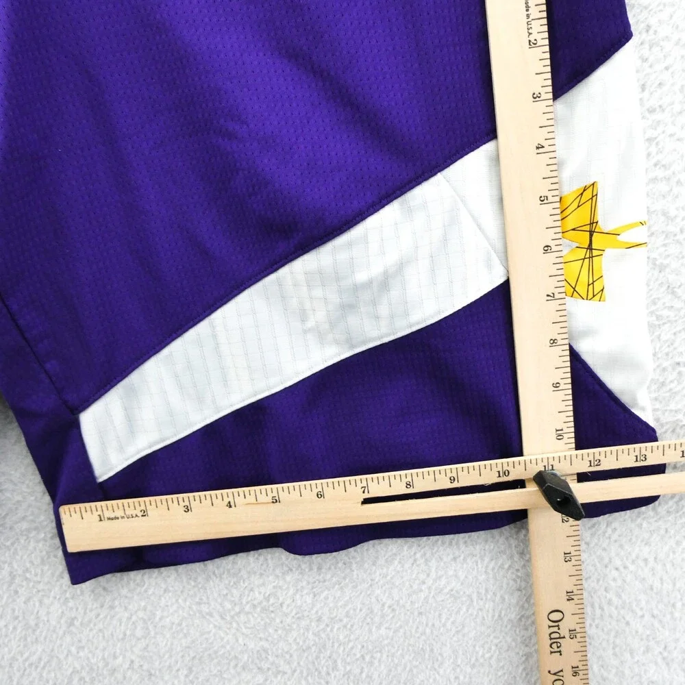 Under Armour Shorts Small Loose Mens Purple‎ Athletic Basketball Gym Vtg Lakers